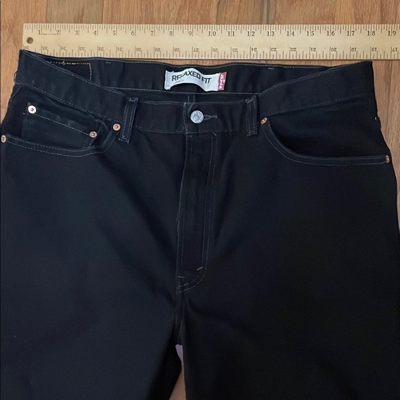 Levi's 550 Men's Black Jeans Tag Size 38 x 32 Pockets 100% cotton - Picture 5 of 12